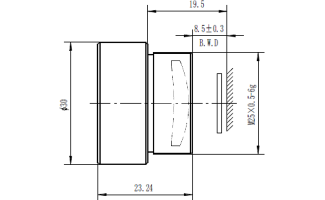 19mm f/1.0 Athermalized Lenses for LWIR Thermal Imaging Camera, V1